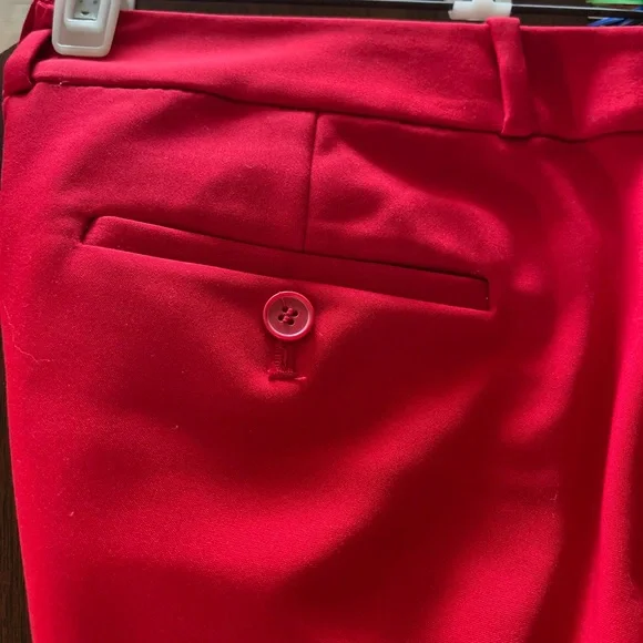 Liz Claiborne Career Emma classic red pants NWOT - Picture 8 of 14
